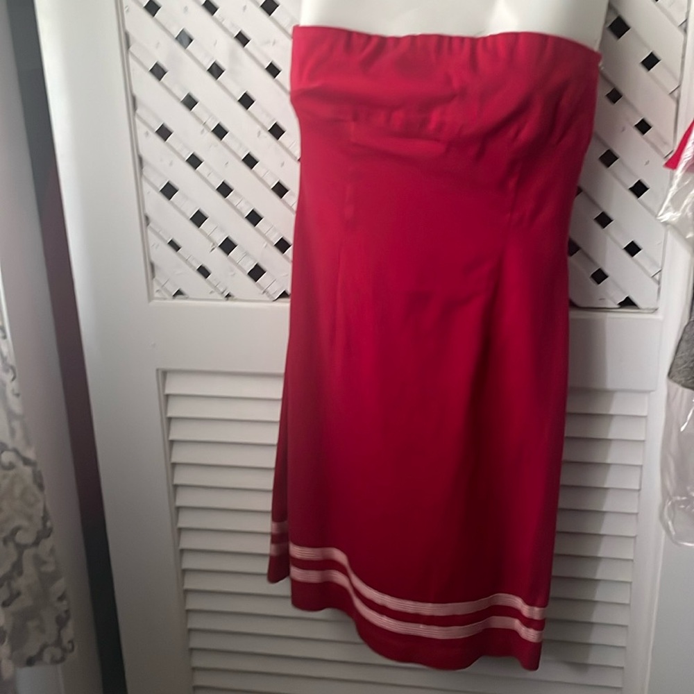 Strapless casual dress